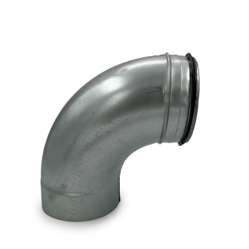 Ventilations Bøjning 90° muffe/nippel 