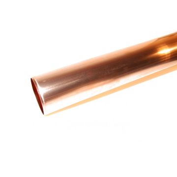 Kobber nedløbsrør 76mm x 2m
