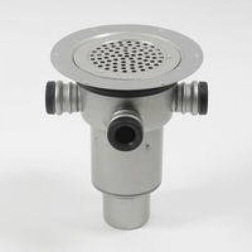 Blücher gulvafløb ø75mm med 3 sideindløb til vinyl - højde 283-313mm