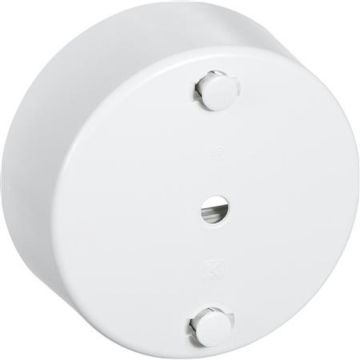 Clips roset hvid 3 leder ø80mm