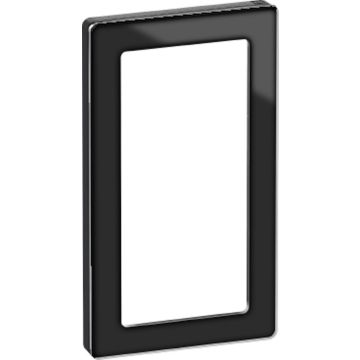 LK Fuga design ramme PURE 66 glas 2 modul sort
