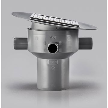 PURUS Multiflex gulvafløb m/højde og vipbar flange