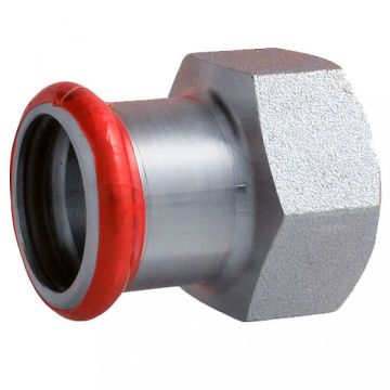 Press Forzinket overgangsmuffe 1/2" x 15mm