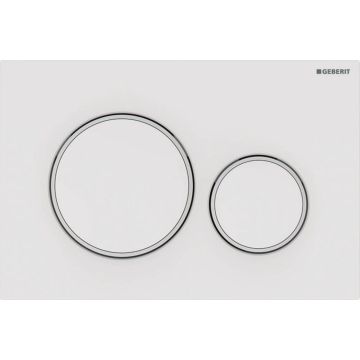 Geberit Sigma 20 betjeningsplade Hvid/mathvid