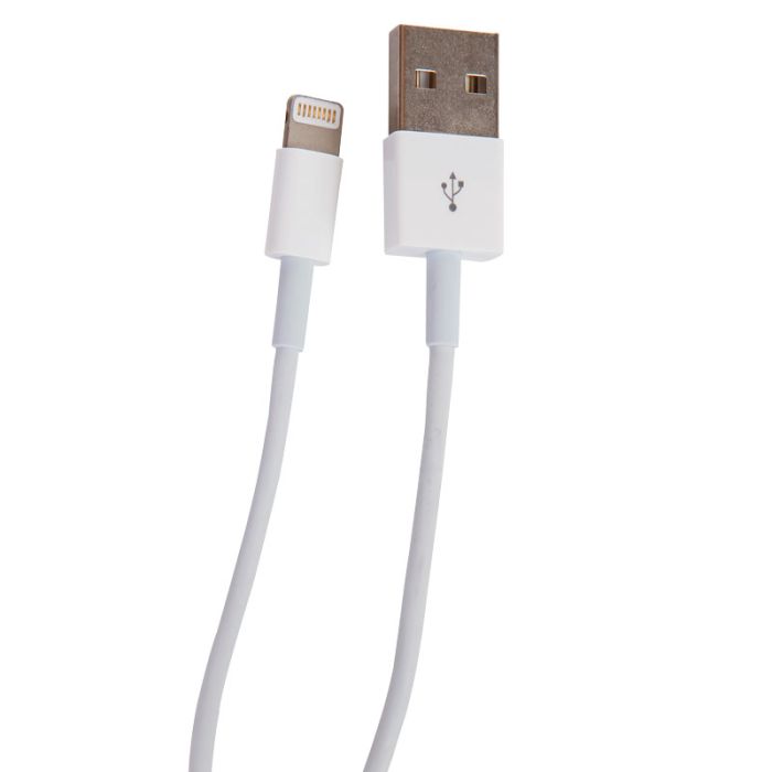 USB hvid Kabel Iphone - 3 meter | VVS-Eksperten.dk