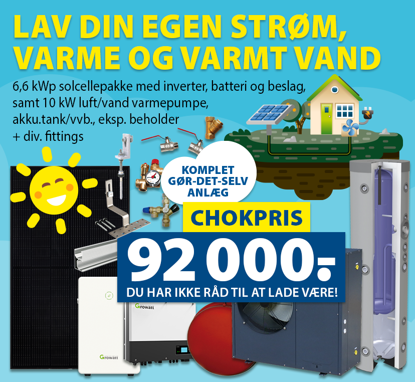 varmepumpe solcelle pakke