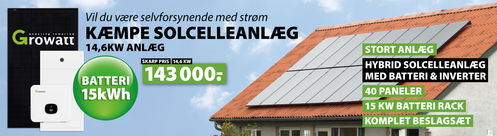 Solceller storpakke