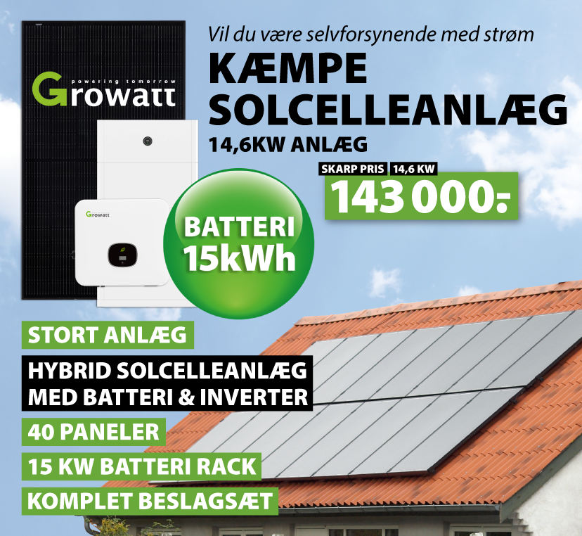 Solceller storpakke